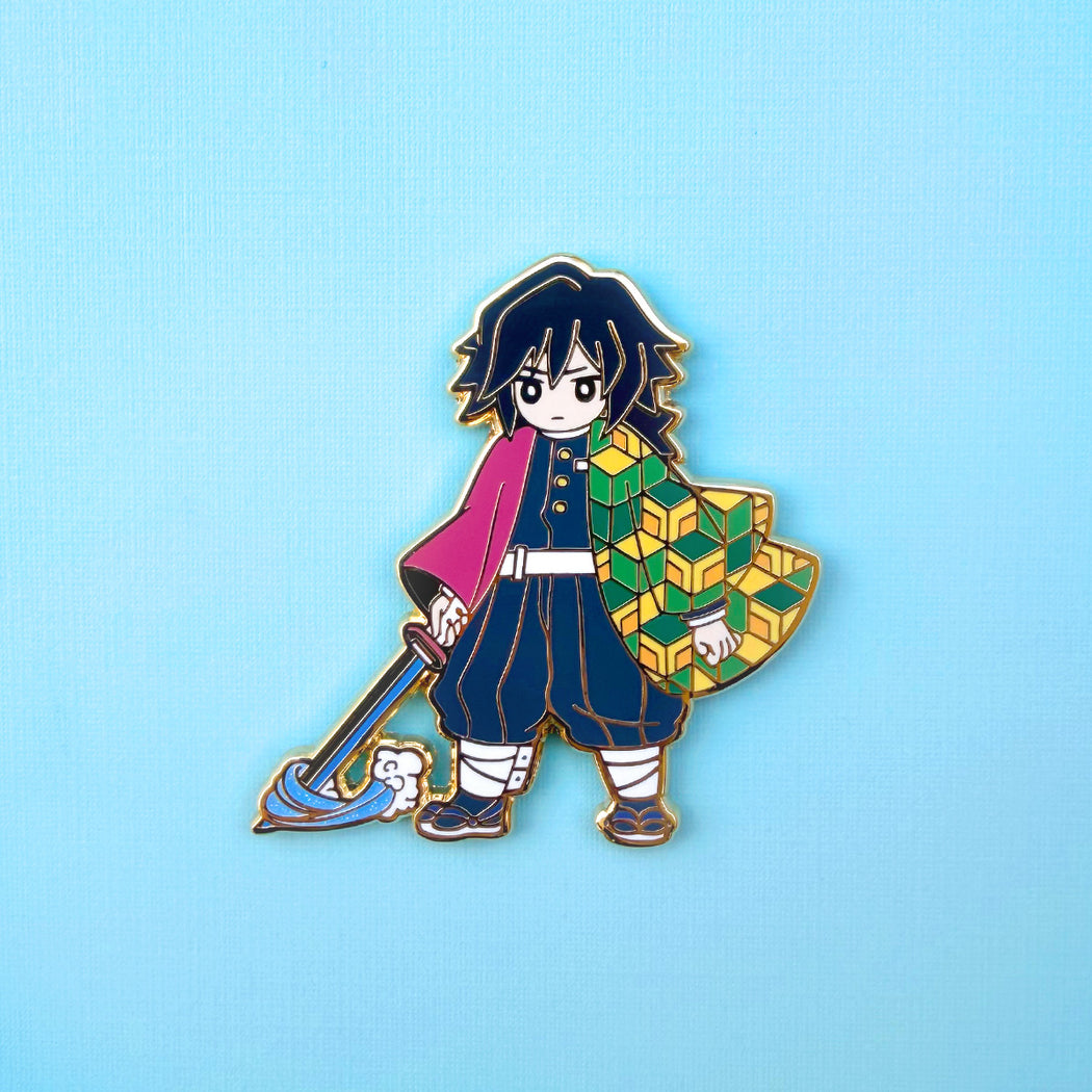 Unimpressed Water Swordsman Pin