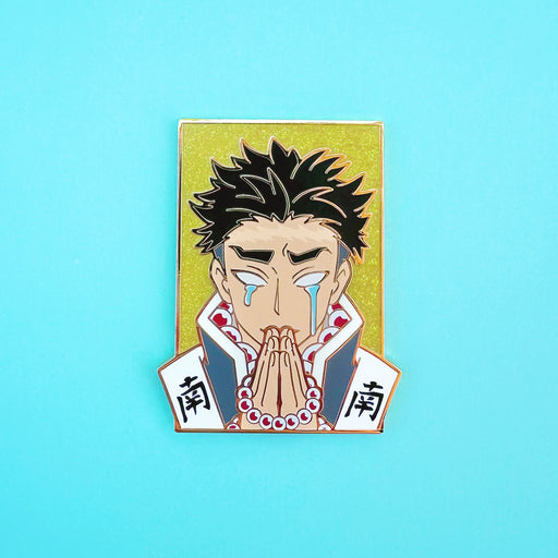 Crying Stone Man Bust Pin