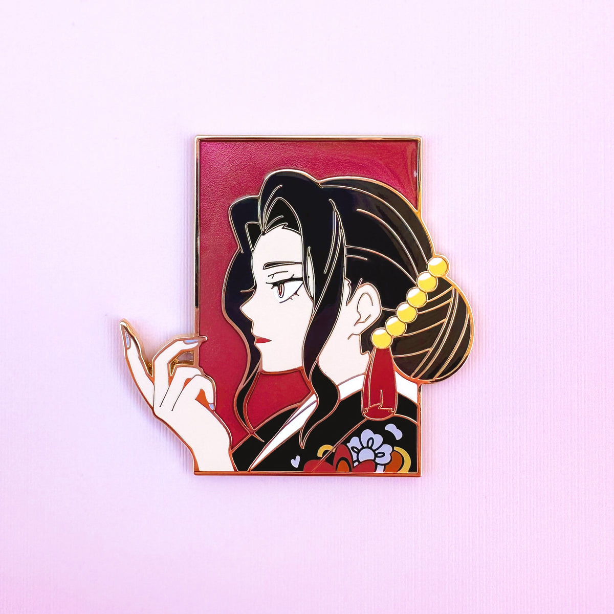 Demon Villian Bust Pin — Miss Magpie Art