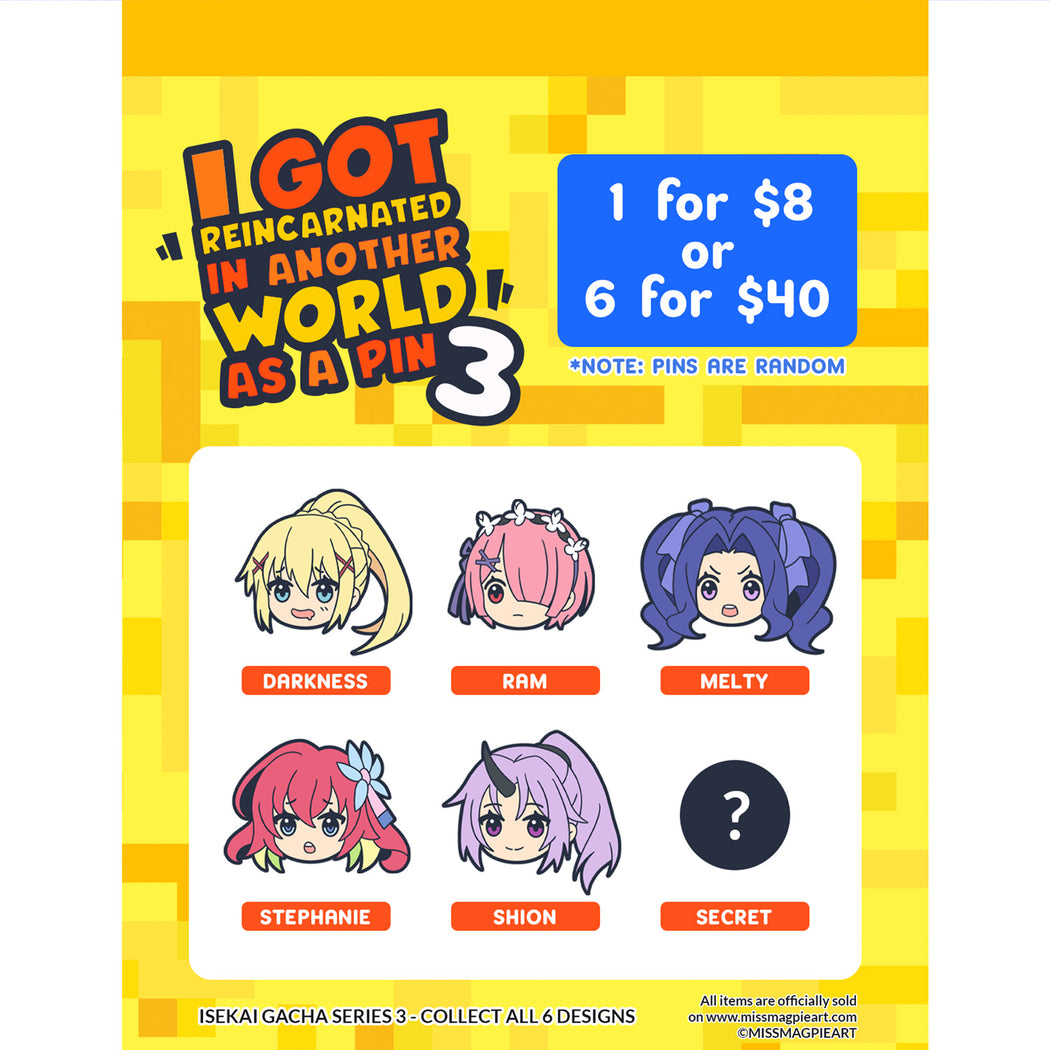 GACHA! Series 3 - Isekai Pins