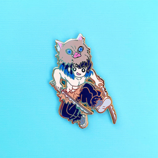 Angry Boar Boy Pin