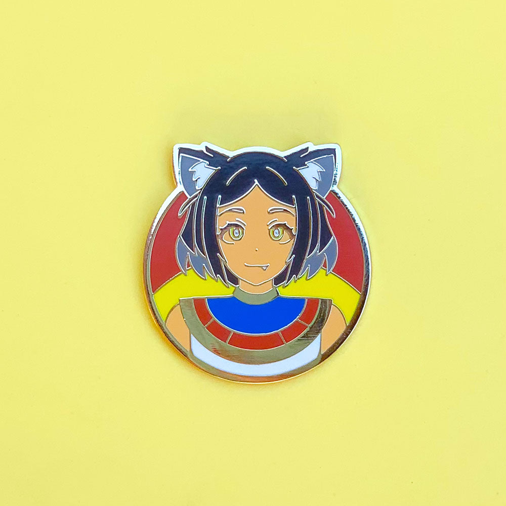 Egyptian Cat Girl Pin