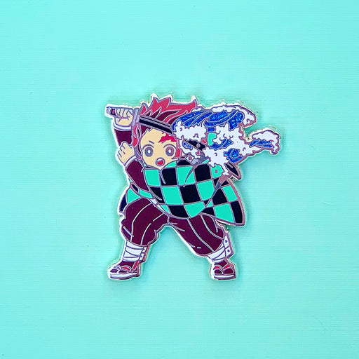Boy with Hanafuda Earrings Pin