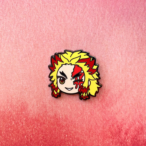 Chibi Flame Swordsman Pin