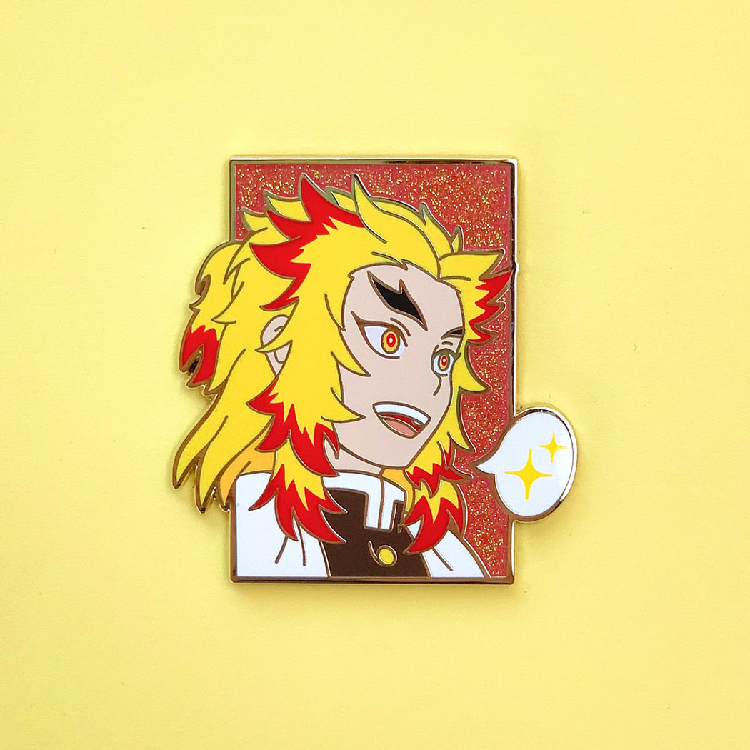 Flame Swordsman Bust Pin