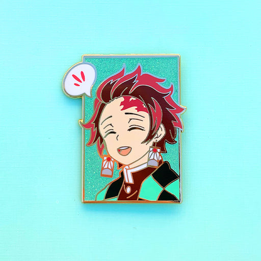 Boy with Hanafuda Earrings Bust Pin