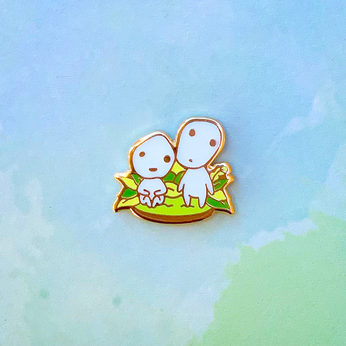 【当時物】【希少】princess mononoke stamp kodama Princess Mononoke Kodama Pin — Miss Magpie Art