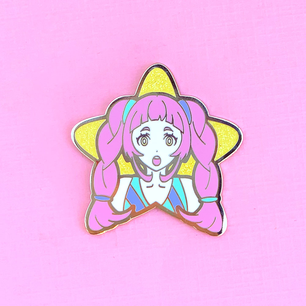 Pink Star Girl Pin