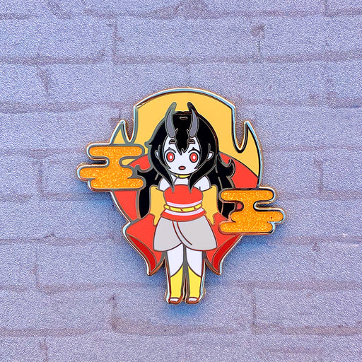 Chibi Oni Girl Pin