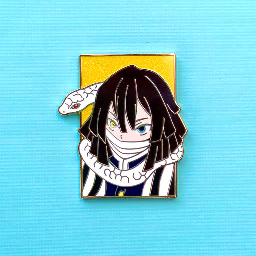 Serpent Swordsman Bust Pin